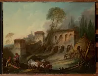 Imaginary Landscape with the Palatine Hill from Campo Vaccino — François Boucher — ujęcie 2