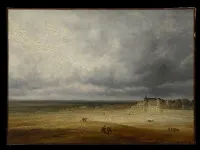 Landscape with a Plowed Field and a Village — Georges Michel — ujęcie 2