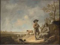 Piping Shepherds — Aelbert Cuyp — ujęcie 2
