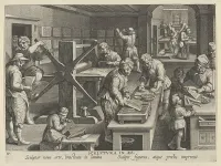 New Inventions of Modern Times [Nova Reperta], The Invention of Copper Engraving, plate 19 — Jan Collaert I — ujęcie 2