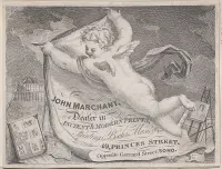Trade Card for John Marchant, Print Dealer — Anonymous, British, 19th century — ujęcie 2
