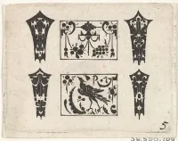 Blackwork Print with a Symmetrical Schweifwerk Pattern — Claes Jansz. Visscher — ujęcie 2