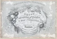 Trade Card for Cross, Engraver, Print and Map Publisher — Anonymous, British, 19th century — ujęcie 2
