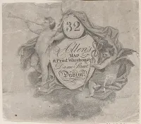 Trade card for William Allen, Map and Print Seller in Dublin — Anonymous, British, late 18th–early 19th century — ujęcie 2