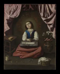 The Young Virgin — Francisco de Zurbarán — ujęcie 2