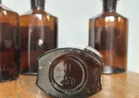 Sztanglasy, szkło apteczne, ozdoby, vintage, antyki — ujęcie 3