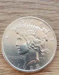 1 Dolar Pokoju 1923 r. Oryginał w bardzo dobrym stanie — ujęcie 4