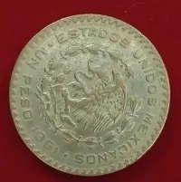 1 peso Meksyk 1961 Ag — ujęcie 2