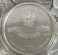 10 zł Kardynał Stefan Wyszyński 2001 — ujęcie 2