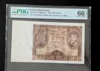 100 Złotych 1934 - PMG 66 EPQ wariant dwie kreski w znaku wodnym — ujęcie 4