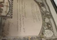 125 letnia niemiecka pamiątka z chrztu — ujęcie 2
