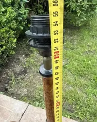 2 designerskie lampy  pelny mosiadz 5,5kg plus abazury z rattanu — ujęcie 4