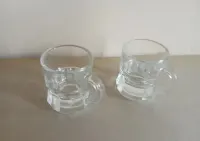 2 kieliszki do wódki w kształcie kufelków PRL — ujęcie 3