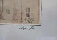 Akwarela sygnowana Alfons Diel 1948 — ujęcie 3