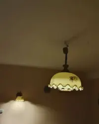 Antyczny stary zabytkowy żyrandol PRL — ujęcie 5