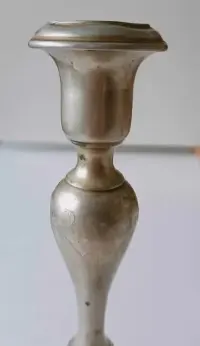 Antyczny świecznik styl Biedermeier XIX w. — ujęcie 2