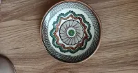 Antyk Mołdawskie miseczki ceramiczne, ręcznie zdobione ok 1925r — ujęcie 4