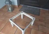 Antyk vintage  taboret stary antyk art deco krzesło ławka — ujęcie 4