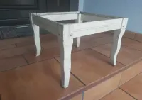Antyk vintage  taboret stary antyk art deco krzesło ławka — ujęcie 5