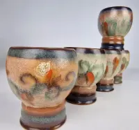 Art deco Kolekcjonerskie kubki Carstens Georgenthal lata 1920 — ujęcie 3