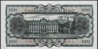 Austria 1000 szylingów 1966 - B. von Suttner — ujęcie 2