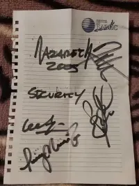 Autograf Nazareth 2005 — ujęcie 2