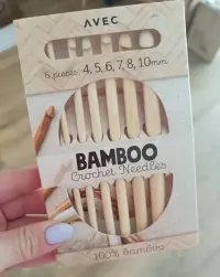 Bambusowe szydełka zestaw 6szt — ujęcie 3