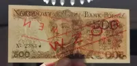 Banknot 500zl PRL z 1979r Kościuszko wzór speciman UNC — ujęcie 3