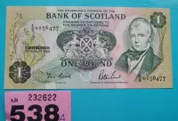 Banknot Funt z 19 sierpnia 1988 - Podpisany Peter Burt (538A) — ujęcie 3