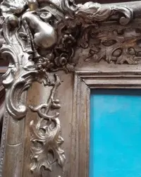 Bardzo stary zabytkowy obraz olejny antyk — ujęcie 5