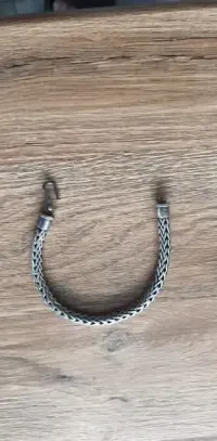 Bransoleta męska srebrna,etniczna,Bali,ręcznie robiona 46.3 g,naturalna patyna — ujęcie 2