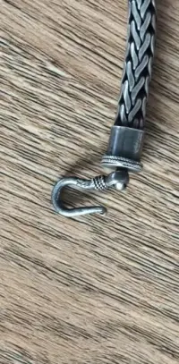 Bransoleta męska srebrna,etniczna,Bali,ręcznie robiona 46.3 g,naturalna patyna — ujęcie 3
