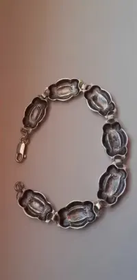Bransoletka srebro 925 VINTAGE. — ujęcie 2