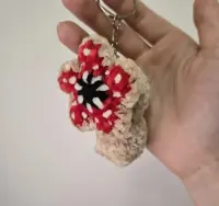 Brelok demogorgon na szydełku stranger things handmade crochet — ujęcie 2