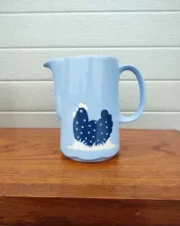 Ceramiczny Dzbanek motyw kury  - Wachstersbach - vintage - design - W — ujęcie 5