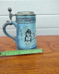 Ceramiczny Kufel Kolekcjonerski - Gerz - błękitny - design - W — ujęcie 5