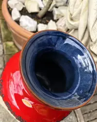 Ceramiczny wazon podłogowy, Kreutz Keramik, Fat Lava, intensywny kolor — ujęcie 5