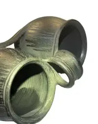 Ceramika ludowa siwaki dwojaki  wys 24 cm — ujęcie 5