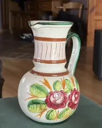 Ceraminczy dzbanek malowany recznie / Wazon / Wysylka — ujęcie 2