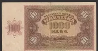 Chorwacja 1000 kuna 1941 - U — ujęcie 2