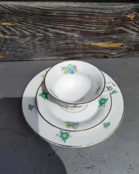 Cudne Porcelanowe Trio Hutschenreuther - Art Deco - stara sygnatura - K12 — ujęcie 2