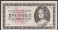 Czechosłowacja 100 koron 1945 — ujęcie 3