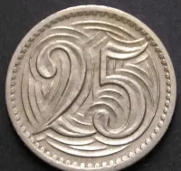 Czechosłowacja 25 halerzy 1933 — ujęcie 3