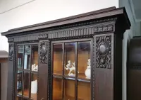Dębowa biblioteczka witryna  antyk 774/2025 — ujęcie 5