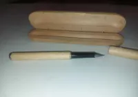 Drewniane Pióro na nabój Kulkowe + etui drewniane — ujęcie 3