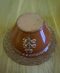 Duża donica ceramiczna Necel Kartuzy duży tulipan PRL — ujęcie 5