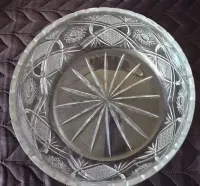 Duża misa kryształowa – Vintage PRL – Średnica 21,5 cm – Grube szkło — ujęcie 3