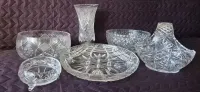 Duża misa kryształowa – Vintage PRL – Średnica 21,5 cm – Grube szkło — ujęcie 4