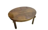 Duży, owalny stół Art - Deco w orzechu po renowacji / antyki / max 245 cm — ujęcie 2