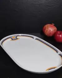 Duży talerz do serwowania Alfoldi Porcelain Hungary Mid Century — ujęcie 5